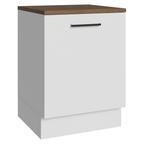 Balcão de Cozinha 60 x 60 cm 1 Porta Branco Tampo Rustic Agata Madesa