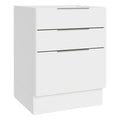 Balcão Cozinha 60 x 60 cm 3 Gavetas (Sem Tampo) Branco Stella Madesa