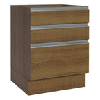 Balcão Cozinha 60 x 60 cm 3 Gavetas (Sem Tampo) Rustic Glamy Madesa