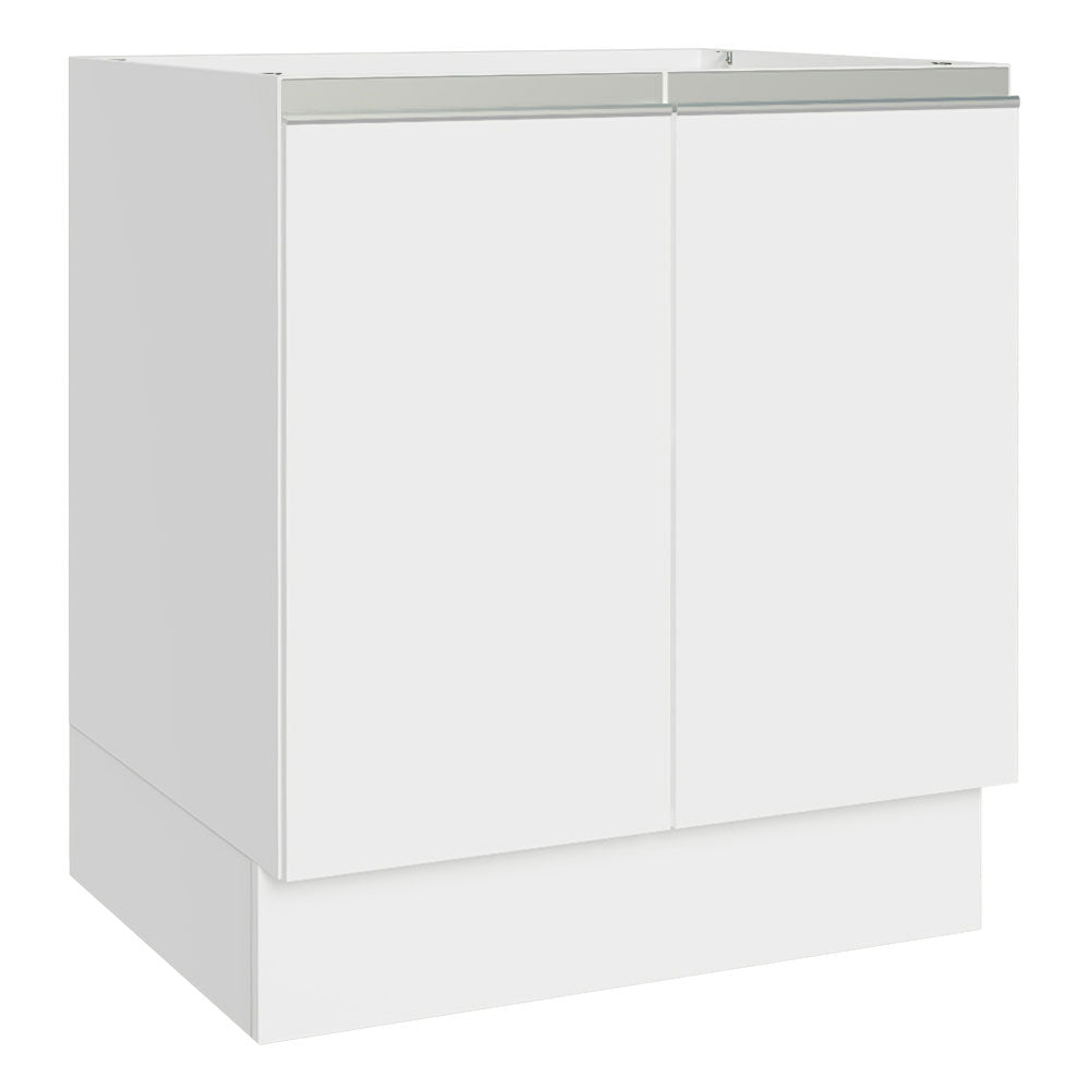 Balcão Cozinha 70 x 60 cm 2 Portas (Sem Tampo) Branco Glamy Madesa