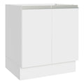 Balcão Cozinha 70 x 60 cm 2 Portas (Sem Tampo) Branco Glamy Madesa