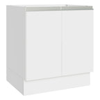 Balcão Cozinha 70 x 60 cm 2 Portas (Sem Tampo) Branco Glamy Madesa