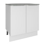 Balcão 70 x 60 cm 2 Portas (Com Tampo) Branco Stella Madesa