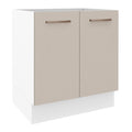 Balcão de Cozinha 70 x 60 cm 2 Portas (Sem Tampo) Branco/Crema Agata Madesa