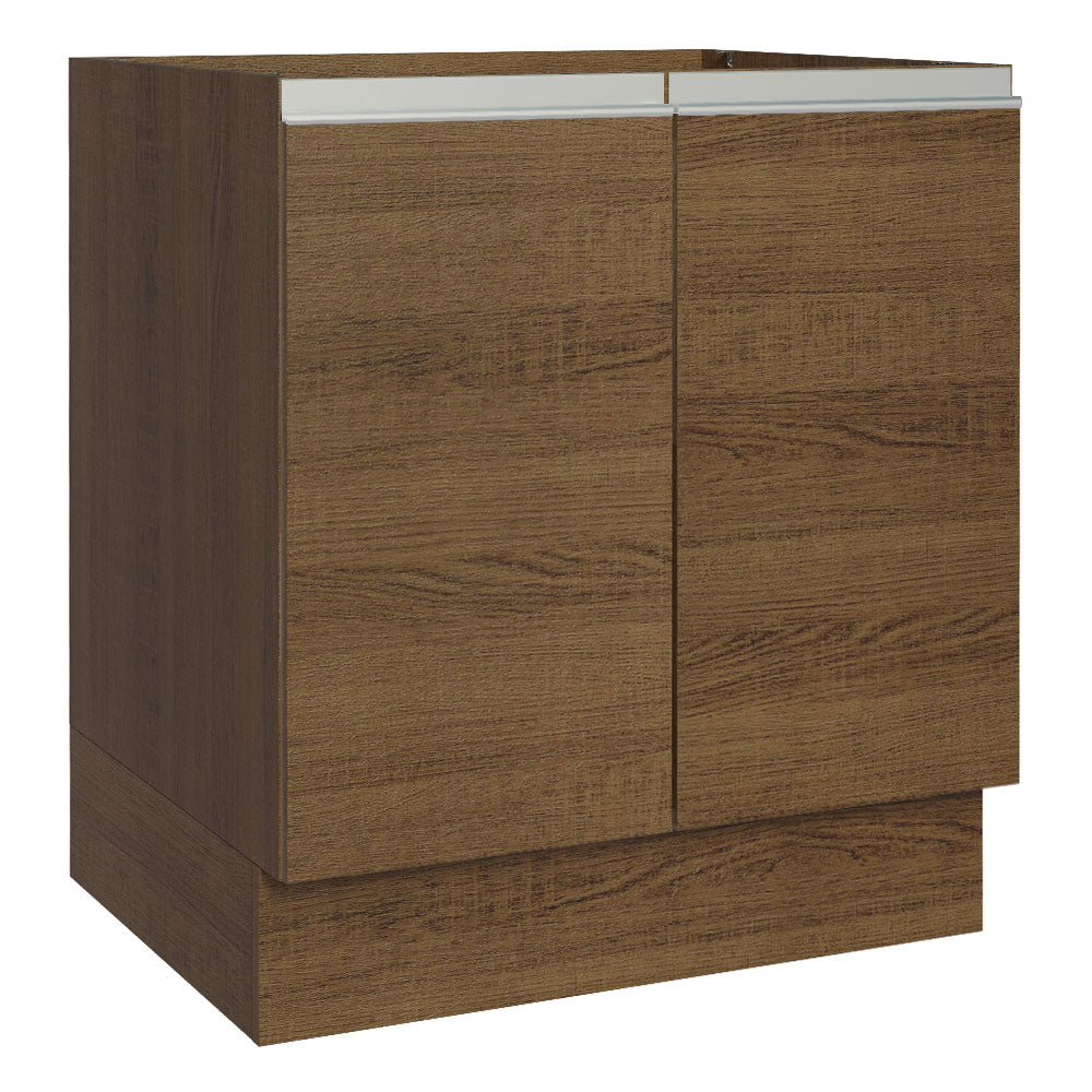 Balcão Cozinha 70 x 60 cm 2 Portas (Sem Tampo) Rustic Glamy Madesa