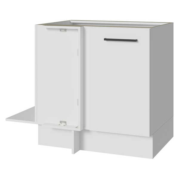 Balcão de Canto Madesa Agata 1 Porta 60 cm Profundidade (Sem Tampo) Branco
