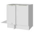 Balcão Cozinha de Canto 1 Porta 60 cm Profundidade (Sem Tampo) Branco Stella Madesa