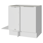 Balcão Cozinha de Canto 1 Porta 60 cm Profundidade (Sem Tampo) Branco Stella Madesa