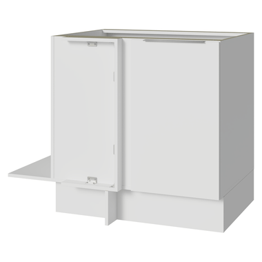 Balcão Cozinha de Canto 1 Porta 60 cm Profundidade (Sem Tampo) Branco Stella Madesa