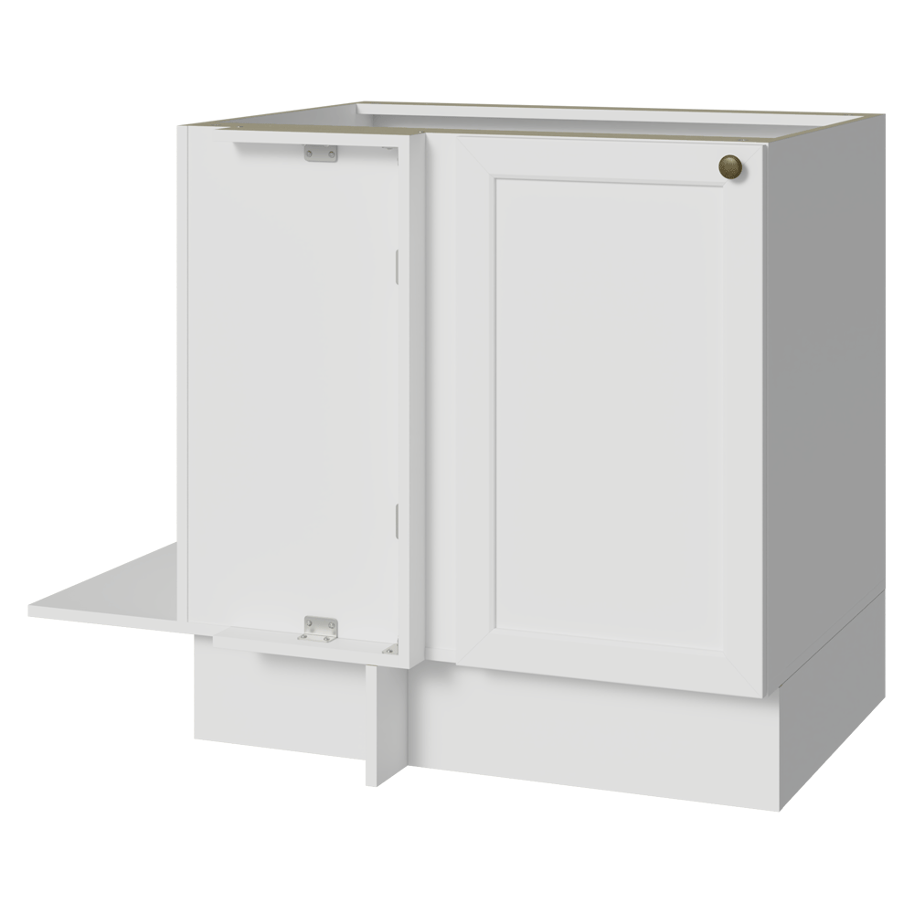 Balcão de Canto para Linha de 60 cm Profundidade (Sem Tampo) Branco Vik Madesa