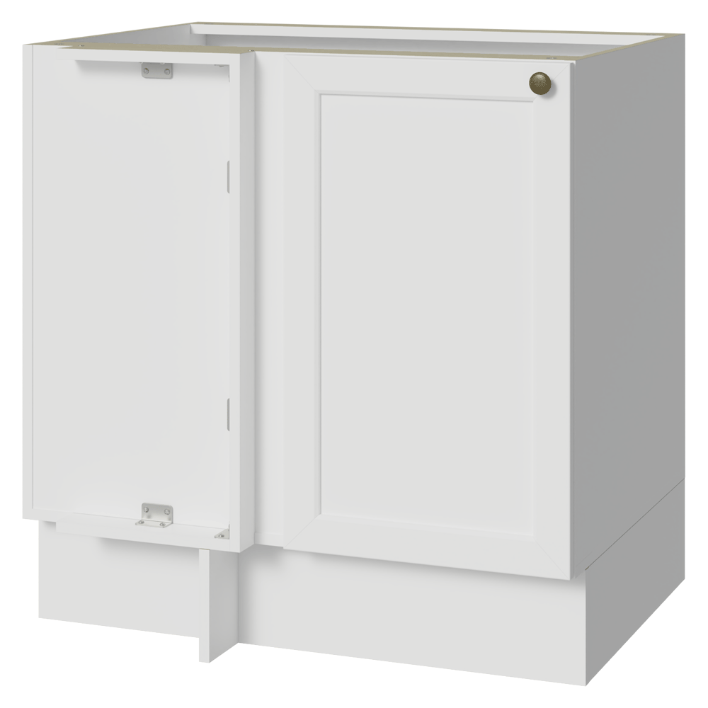 Balcão de Canto para Linha de 60 cm Profundidade (Sem Tampo) Branco Vik Madesa