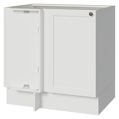 Balcão de Canto para Linha de 60 cm Profundidade (Sem Tampo) Branco Vik Madesa