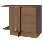 Balcão de Canto Madesa Stella 1 Porta 60 cm Profundidade (Com Tampo) Rustic