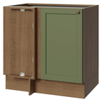 Balcão de Canto para Linha de 60 cm Profundidade (Sem Tampo) Rustic/verde Vik Madesa