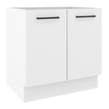 Balcão de Cozinha Madesa Agata 80 x 60 cm 2 Portas (Sem Tampo) Branco