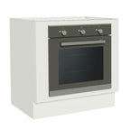 Balcão para Forno de Embutir 80 x 60 cm Sem Tampo Branco Agata, Glamy, Lux, Stella Madesa