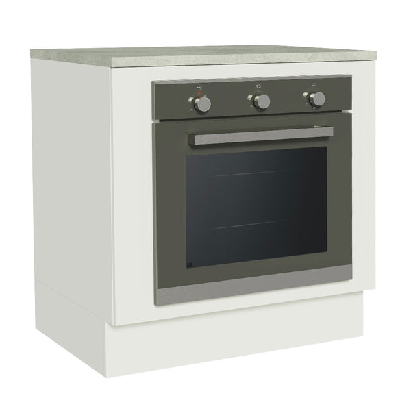 Balcão para Forno de Embutir 80 x 60 cm Com Tampo Branco Agata, Glamy, Lux, Stella e Vik Madesa