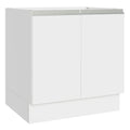 Balcão Cozinha 80 x 60 cm 2 Portas (Sem Tampo) Branco Glamy Madesa
