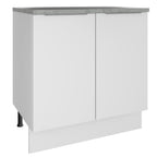Balcão Madesa Stella 80 x 60 cm 2 Portas (Com Tampo) Branco