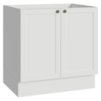 Balcão de Cozinha 80 x 60 cm 2 Portas (Sem Tampo) Branco Vik Madesa