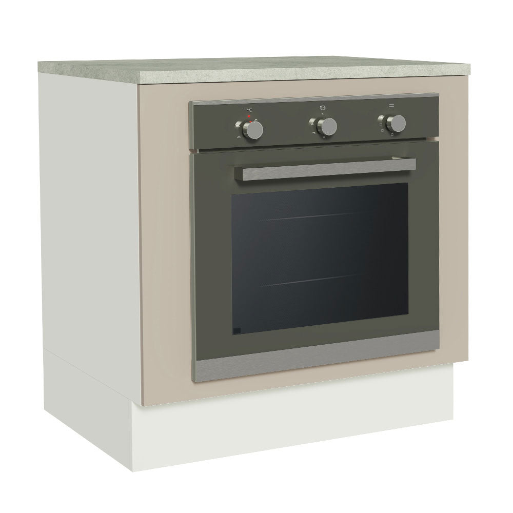 Balcão para Forno de Embutir 80 x 60 cm Com Tampo Branco/Crema Agata Madesa