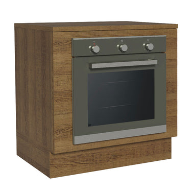 Balcão para Forno de Embutir 80 x 60 cm Com Tampo Rustic Glamy, Lux, Stella Madesa