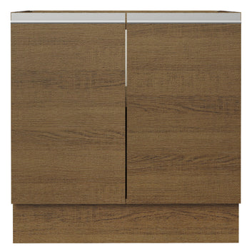 Balcão Cozinha 80 x 60 cm 2 Portas (Sem Tampo) Rustic Glamy Madesa