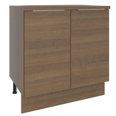 Balcão Madesa Stella 80 x 60 cm 2 Portas (Com Tampo) Rustic