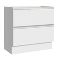 Balcão de Cozinha 80 x 60 cm 2 Gavetas (Sem Tampo) Branco Glamy Madesa