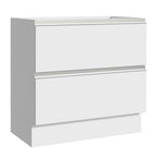 Balcão de Cozinha 80 x 60 cm 2 Gavetas (Sem Tampo) Branco Glamy Madesa