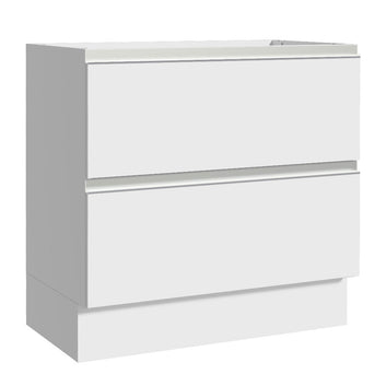 Balcão de Cozinha 80 x 60 cm 2 Gavetas (Sem Tampo) Branco Glamy Madesa