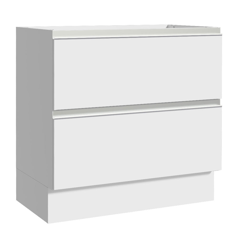 Balcão de Cozinha 80 x 60 cm 2 Gavetas (Sem Tampo) Branco Glamy Madesa
