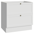 Balcão de Cozinha 80 x 60 cm 2 Gavetas (Sem Tampo) Branco Vik Madesa