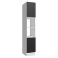 Paneleiro 40 x 60 cm 2 Portas e 2 Nichos Branco/Preto Glamy Madesa