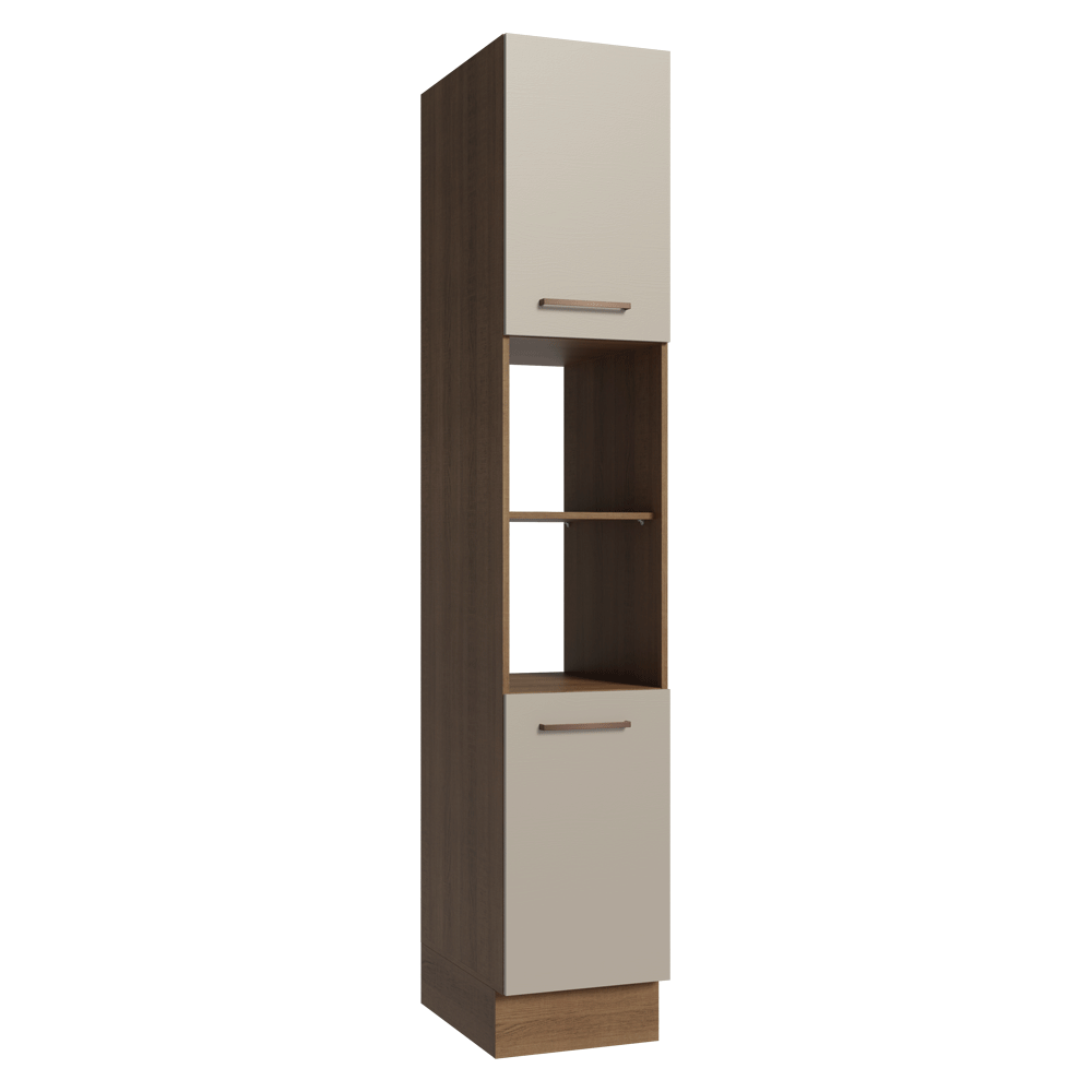 Paneleiro 40 x 60 cm 2 Portas e 2 Nichos Rustic/Crema Agata Madesa