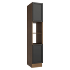 Paneleiro 40 x 60 cm 2 Portas e 2 Nichos Rustic/Preto Vik Madesa