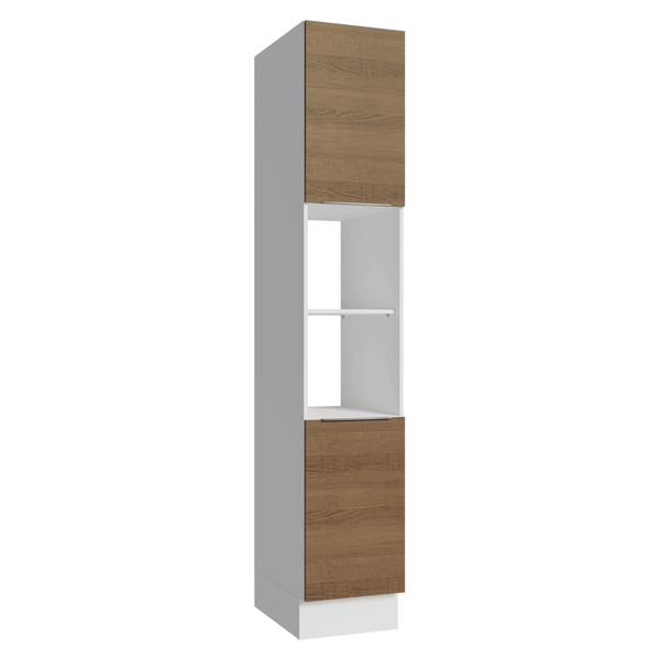 Paneleiro 40 x 60 cm 2 Portas e 2 Nichos Branco/Rustic Stella Madesa
