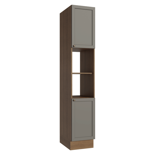 Paneleiro 40 x 60 cm 2 Portas e 2 Nichos Rustic/Cinza Vik Madesa