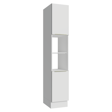 Paneleiro 40 x 60 cm 2 Portas e 2 Nichos Branco Veludo Lux Madesa