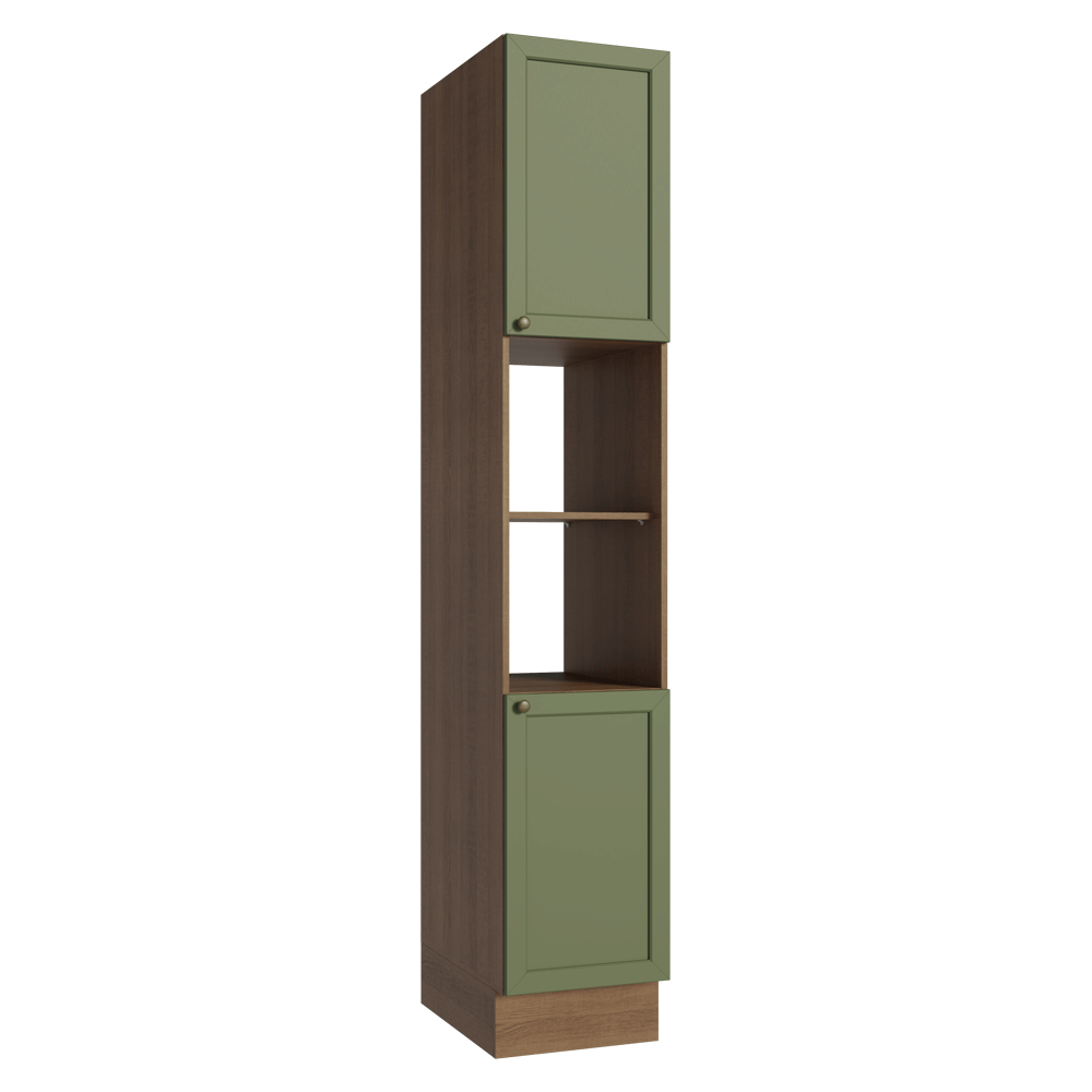 Paneleiro 40 x 60 cm 2 Portas e 2 Nichos Rustic/Verde Vik Madesa