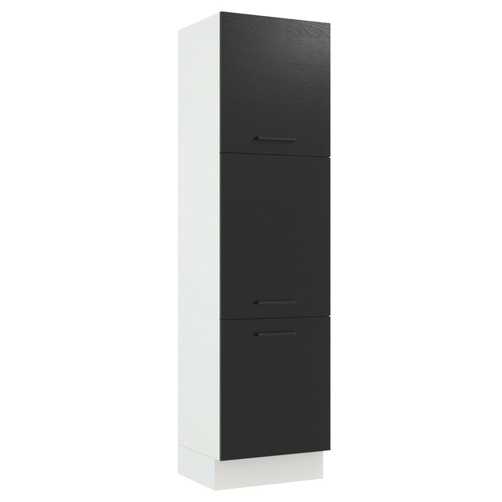 Paneleiro Madesa Agata 60 x 60 cm 3 Portas Branco/Preto