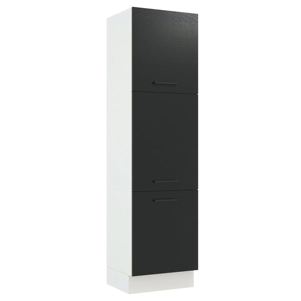 Paneleiro Madesa Agata 60 x 60 cm 3 Portas Branco/Preto