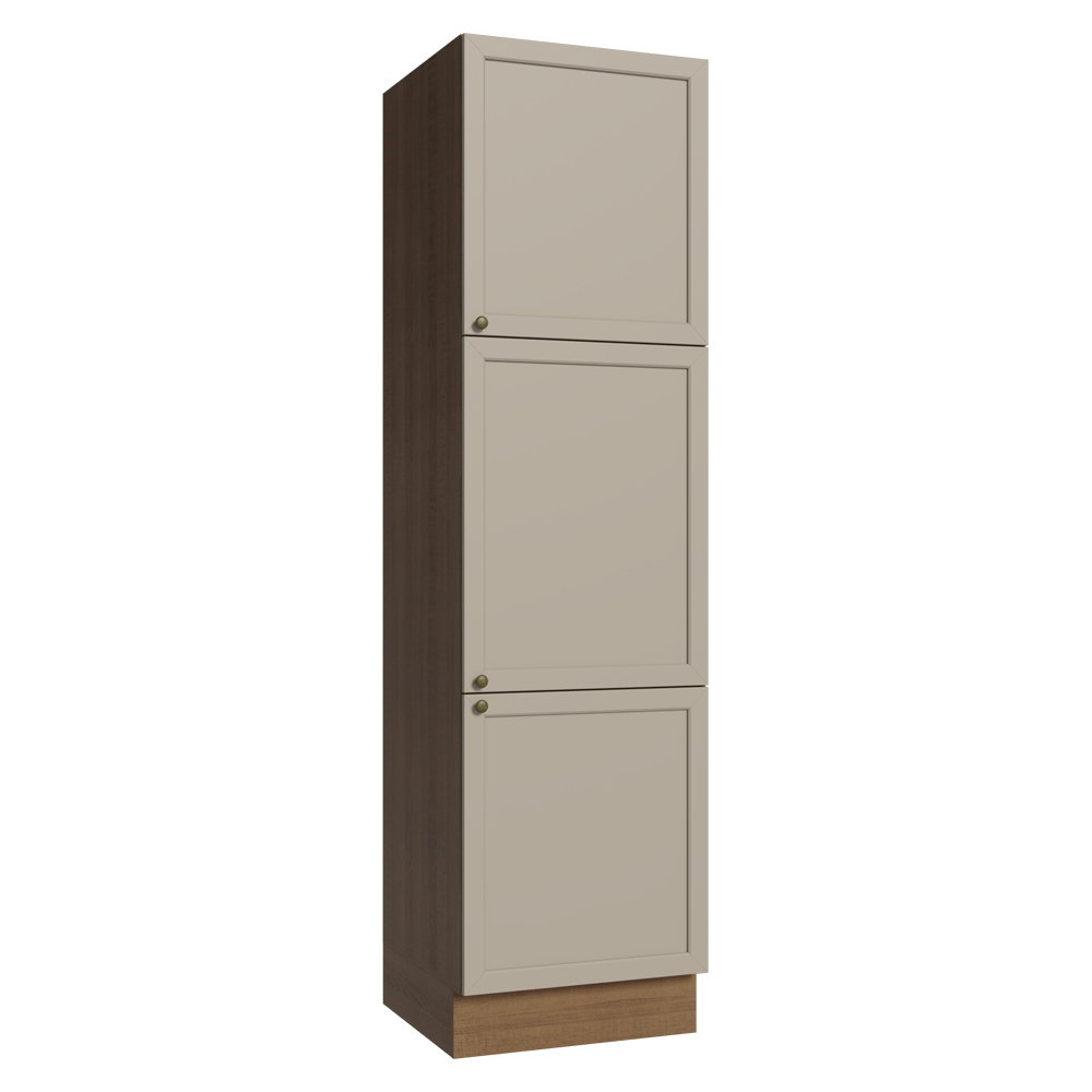 Paneleiro 60 x 60 cm 3 Portas Rustic/Crema Vik Madesa