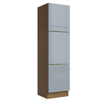 Paneleiro 60 x 60 cm 3 Portas Rustic/Cinza Lux Madesa