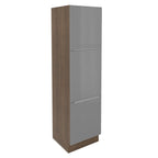 Paneleiro Madesa Lux 60 cm 3 Portas Rustic/Cinza