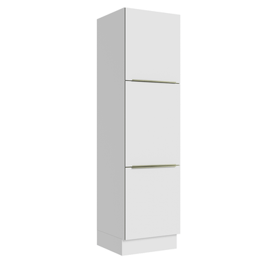 Paneleiro 60 x 60 cm 3 Portas Branco/Branco Veludo Lux Madesa