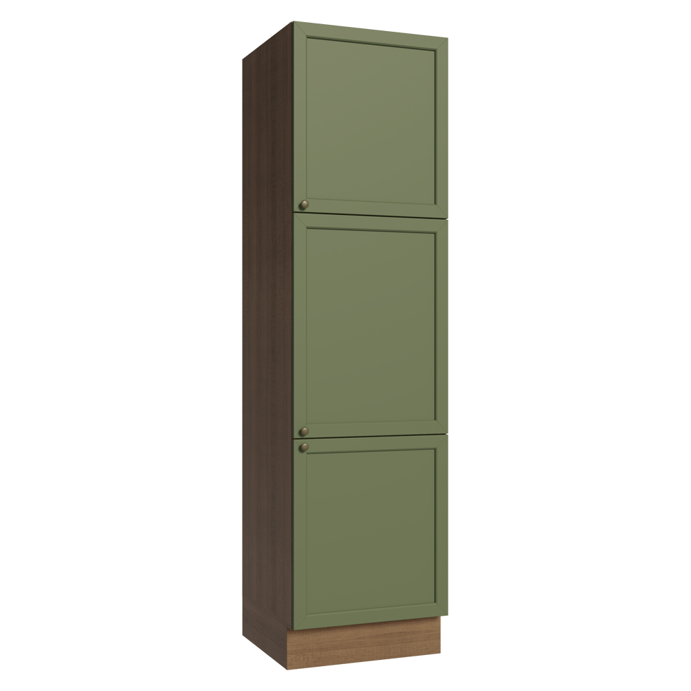 Paneleiro 60 x 60 cm 3 Portas Rustic/Verde Vik Madesa