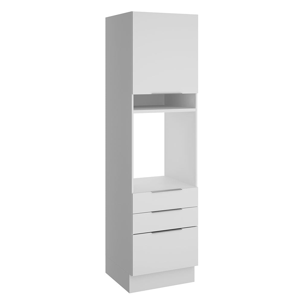 Torre Quente Madesa Stella 60 x 60 cm 1 Porta 3 Gavetas Branco