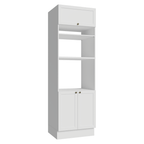 Torre Quente 70 x 60 cm 3 Portas Branco Vik Madesa