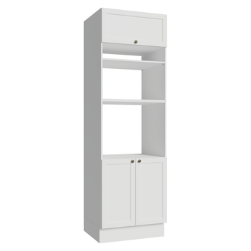 Torre Quente 70 x 60 cm 3 Portas Branco Vik Madesa